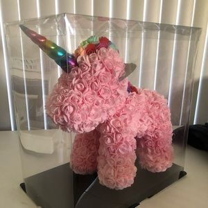 Pink Light Up Rose Unicorn